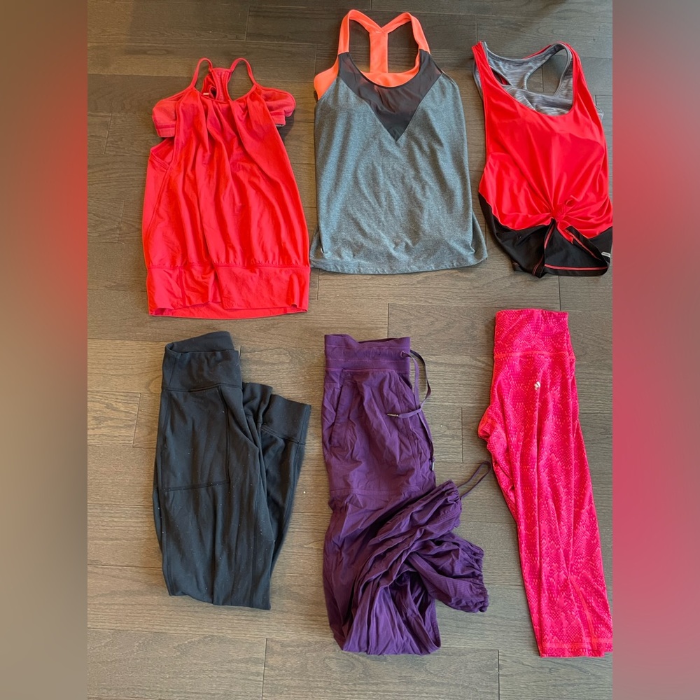 11 pcs of workout Brands Clothing